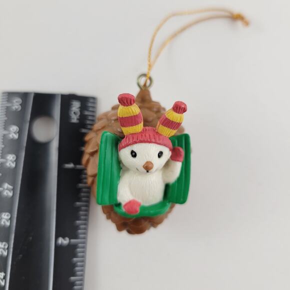 Vintage Avon Rabbit in Pinecone Christmas Ornament - Picture 4 of 4